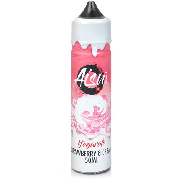 Available at dispergo vaping uk, Aisu strawberry & cream 50ml shortfill e-liquid
