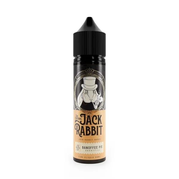 Jack Rabbit Banoffee Pie 50ml Shortfill E-Liquid now available at Dispergo Vaping