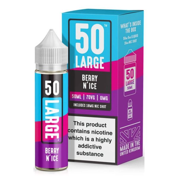 50 large berry n ice 50ml 70vg 0mg, includes nic shot available at dispergo vaping uk