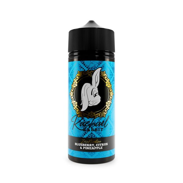 Rachael rabbit zero nicotine blueberry, citrus & pineapple 100ml shortfill e-liquid available at dispergo vaping uk