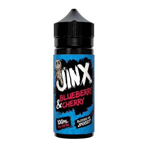 Jinx blueberry & cherry 100ml 0mg 70/30 shortfill e-liquid Available at dispergo vaping uk
