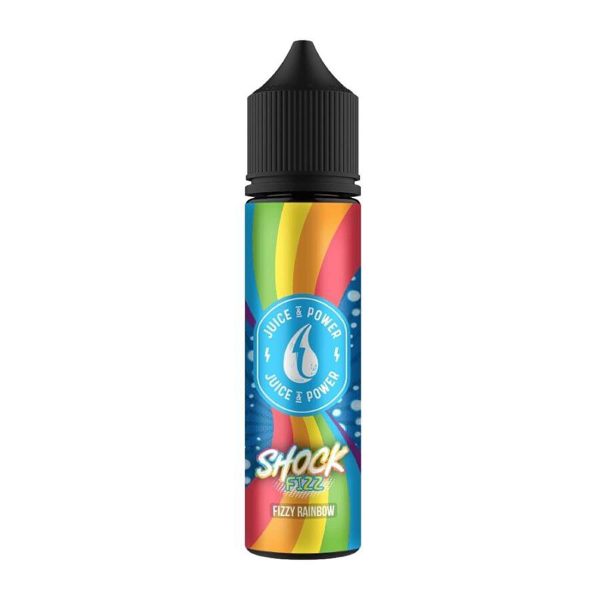 Juice & power shock fizz, fizz rainbow 50ml shortfill e-liquid Available at dispergo vaping uk