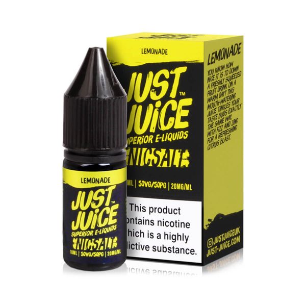 Just juice superior e-liquids lemonade nic salt 10ml Available at dispergo vaping uk