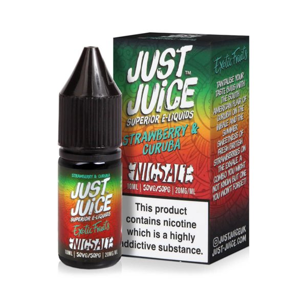 Just juice superior e-liquids exotic fruits strawberry & guava nic salt 10ml Available at dispergo vaping uk