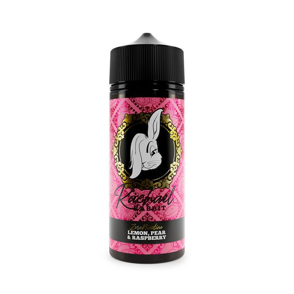 Available at dispergo vaping uk, Rachael rabbit zero nicotine lemon, pear & raspberry 100ml shortfill e-liquid