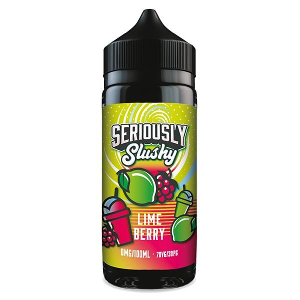 Seriously slushy 100ml e-liquid available at dispergo vaping uk, in lime berry