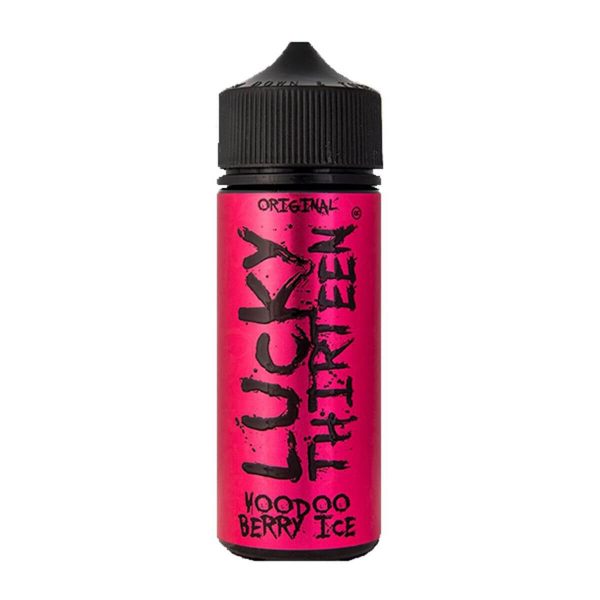 Lucky thirteen original voodoo berry ice 100ml shortfill e-liquid Available at dispergo vaping uk