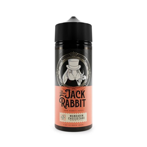 The original jack rabbit mandarin cheesecake shortfill fine e-liquid 100ml, Available at dispergo vaping uk