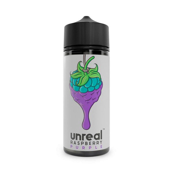 Available at dispergo vaping uk, unreal raspberry purple 100ml shortfill e-liquid