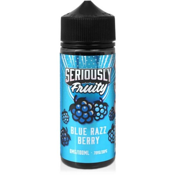 Available at dispergo vaping uk, seriously fruity blue razz berry omg 100ml 70/30 shortfill e-liquid