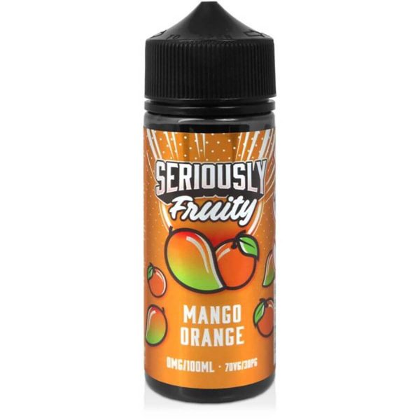 Available at dispergo vaping uk, seriously fruity mango orange 0mg 100ml 70/30 shortfill e-liquid