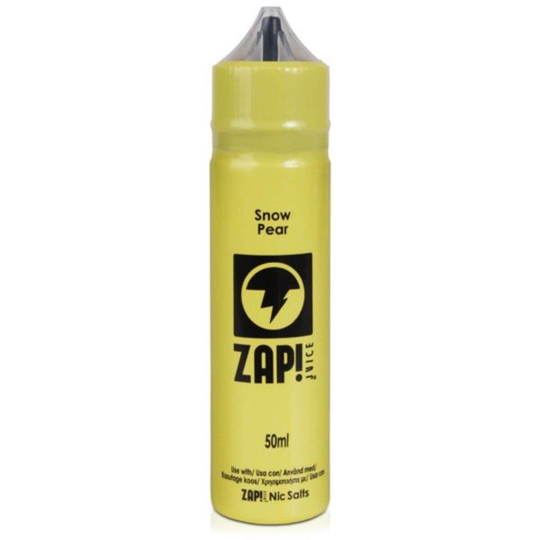 Zap juice 50ml snow pear, Available at dispergo vaping uk