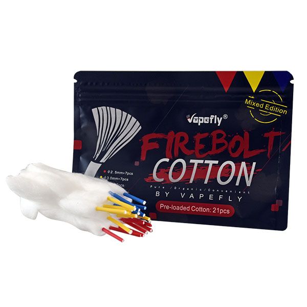 firebolt mixed cotton strips for rebuilable vaping