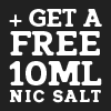 Offers free 10ml nic salt at dispergo vaping uk