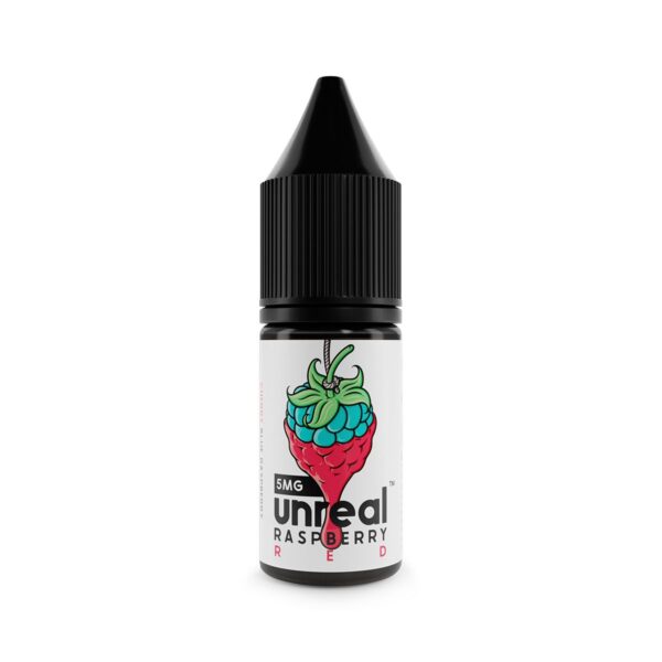 Unreal raspberry red 5mg 10ml available at dispergo vaping uk