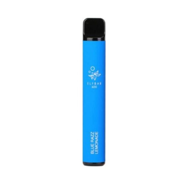 Elfbar 20mg blue razz lemonade disposable device available at dispergo vaping uk