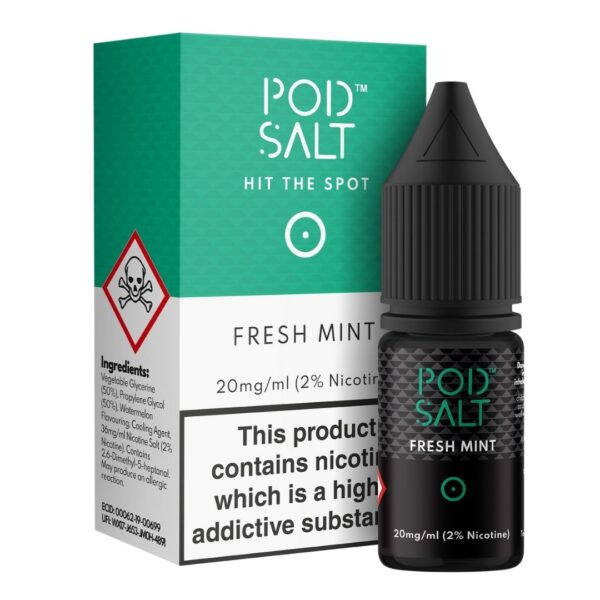 Fresh mint 20mg pod salt available at dispergo vaping uk