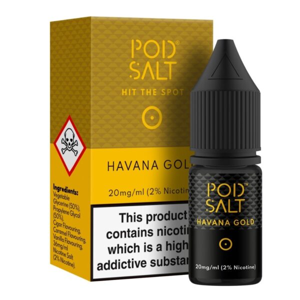 Havana gold 20mg pod salt available at dispergo vaping uk
