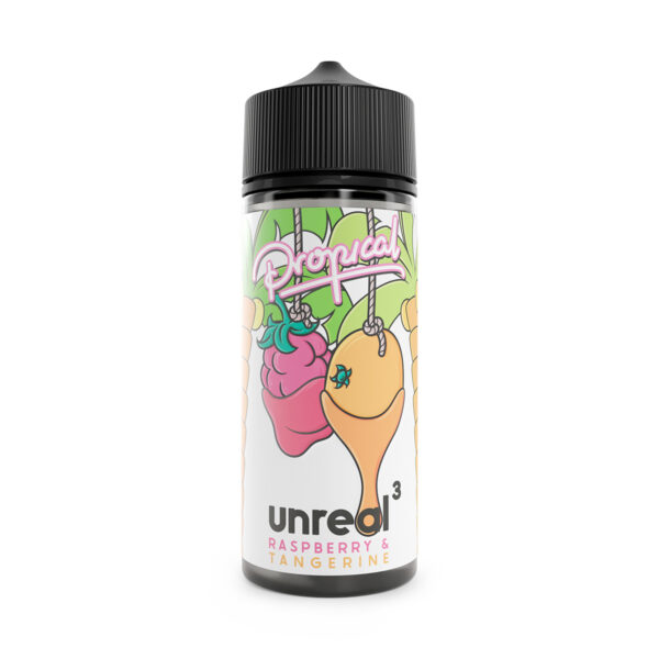 Available at dispergo vaping uk, Propical unreal 3 raspberry & tangerine. This range is a available in 100ml shortfills (70/30) and 10ml nic salts 50/50 so can be used in all devices.