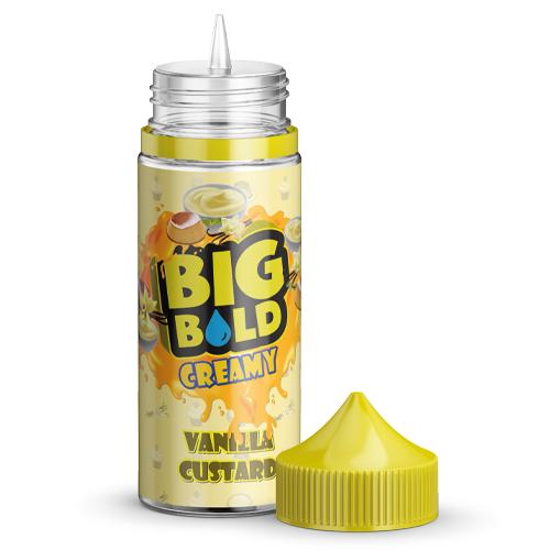 Big bold creamy, vanilla custard 100ml shortfill e-liquid available at dispergo vaping uk