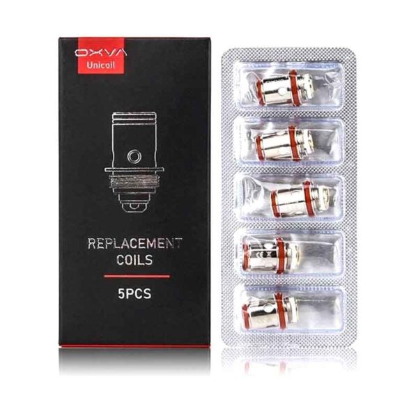 Oxva Unicoil replacement coils 5 pack available at dispergo vaping uk