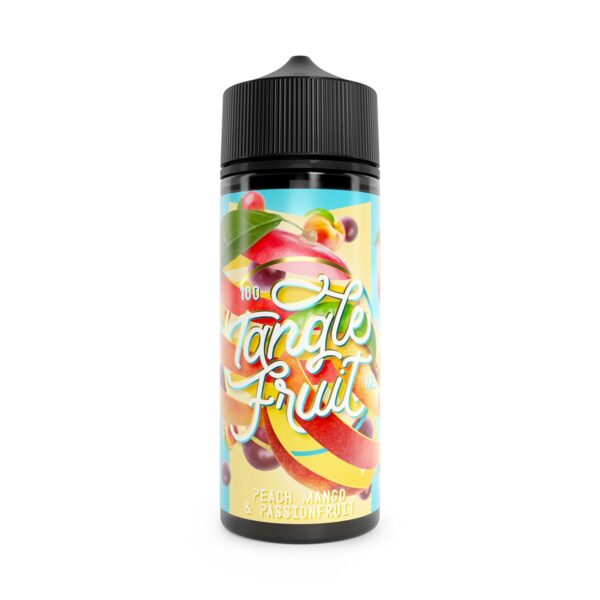 Tangle fruit 100ml shortfill e-liquid peach mango & passionfruit available at dispergo vaping uk