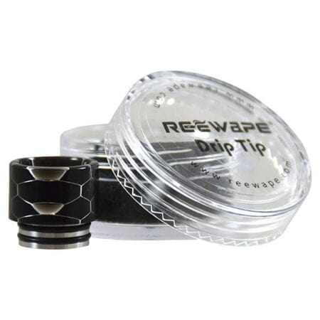 black-810-drip-tip-reewape-uk Reewape 810 black drip tip available at dispergo vaping uk