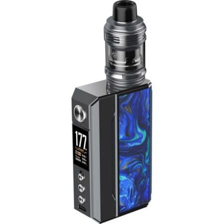 ocean-blue-drag-4-vape-kit-voopoo-uk gunmetal ocean blue voopoo drag 4 vape kit uk
