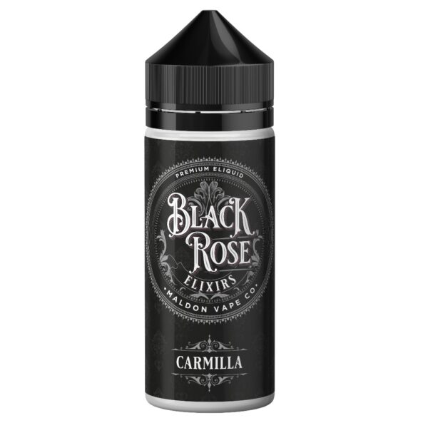 carmilla e-liquid 100ml by black rose elixir bottle