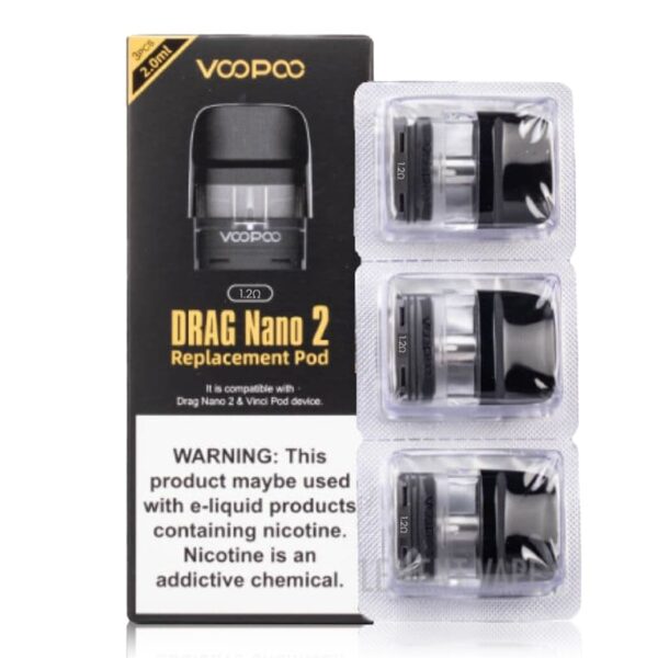 Voopoo drag nano 2 replacement pods available at dispergo vaping uk