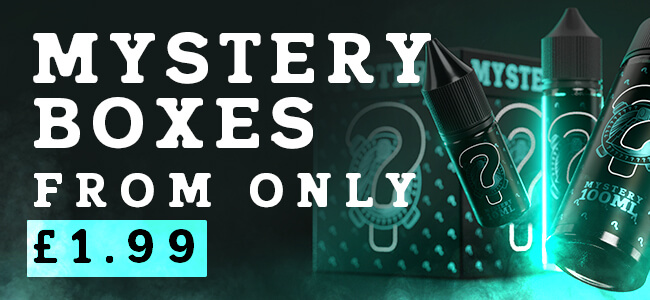 Available at dispergo vaping uk, mystery boxes from only £1.99