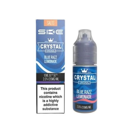 SKE Crystal 10ml 20mg Nic Salts In Blue Razz Lemonade Available At Dispergo Vaping UK