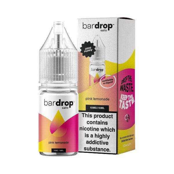 pink lemonade flavour e-liquid 3500 puff by bar drop