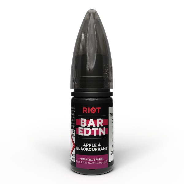 Riot Bar Edition 10ml Nic Salt E-Liquid 5mg In Apple & Blackcurrant Available At Dispergo Vaping UK