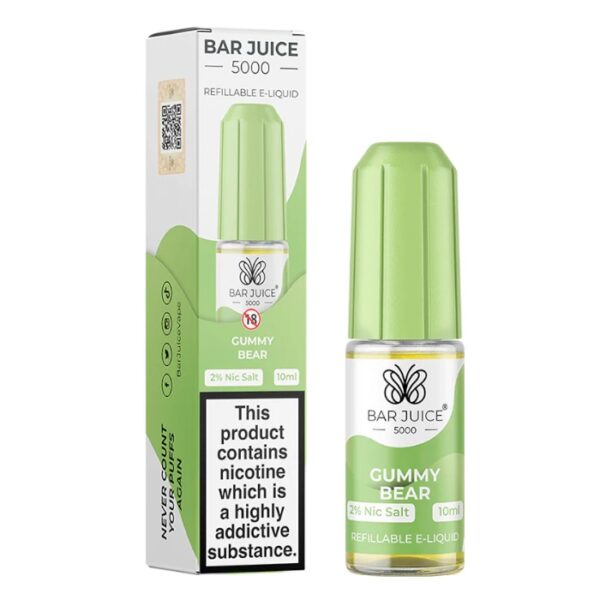 gummy bear flavour e-liquid 10ml by bar juice