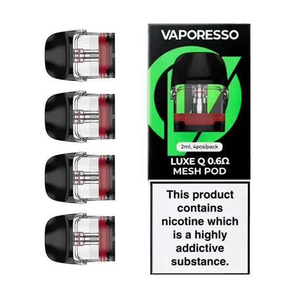 Vaporesso Luxe Q 0.6 Mesh Replacement Pods Available At Dispergo Vaping UK