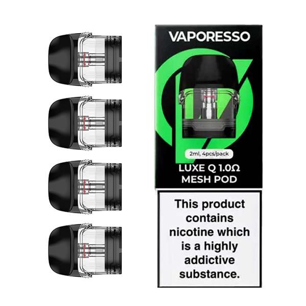 Vaporesso Luxe Q 1.0 Mesh Replacement Pods Available At Dispergo Vaping UK