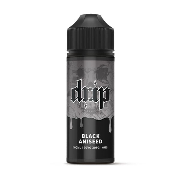 Available At Dispergo Vaping UK, Drip E-Liquid 100ml 70/30 0mg Black Aniseed