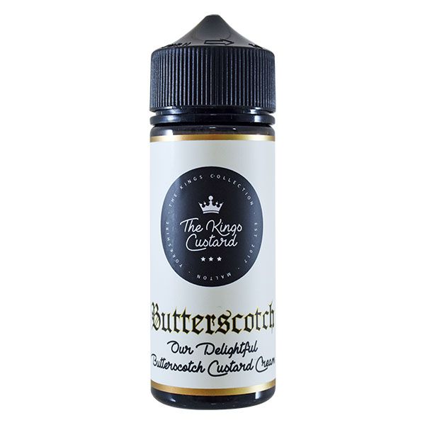 butterscotch custard 100ml e-liquid by the kings custard