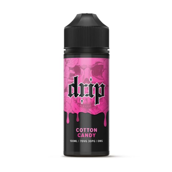 Available At Dispergo Vaping UK, Drip E-Liquid 100ml 70/30 0mg Cotton Candy