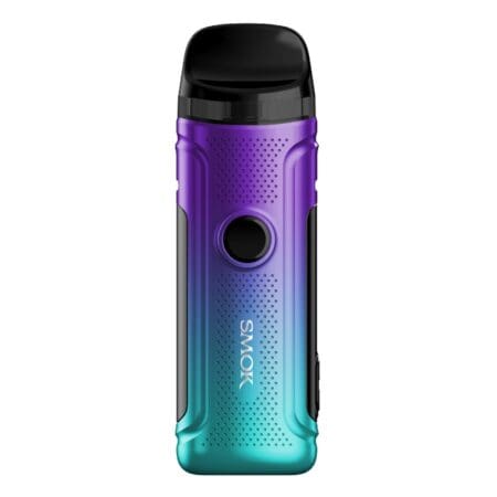 Smok Nord C Cyan Purple Great Starter Kit & MTL Device The Smok Nord C Pod Vape Kit In Cyan Purple, Available At Dispergo Vaping UK