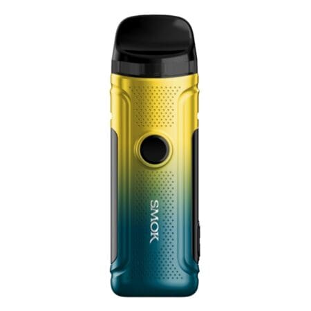Smok Nord C Green Yellow Great Starter Kit & MTL Device The Smok Nord C Pod Vape Kit In Green Yellow, Available At Dispergo Vaping UK