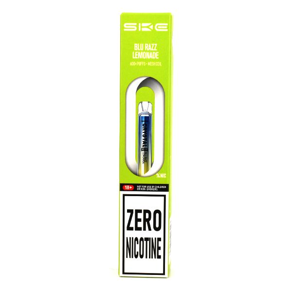 Available At Dispergo Vaping UK, SKE Crystal Bar Disposable Vape Zero Nicotine (0mg) In Blue Razz Lemonade