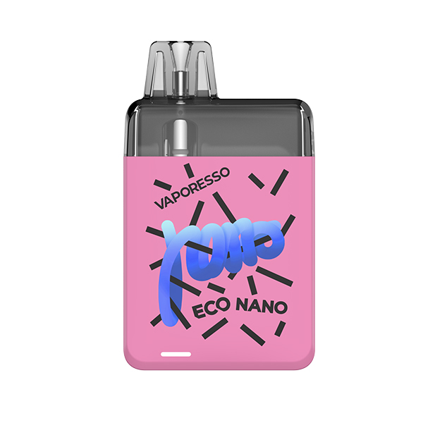 Available At Dispergo Vaping UK, The Beginner Friendly Vaporesso Eco Nano Pod Vape Kit In Peach Pink
