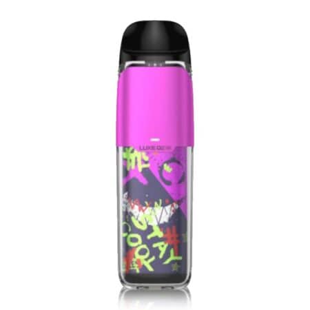 Graffiti-Pink-LUXE-Q2-SE-Vape-Kit-Vaporesso-UK Available At Dispergo Vaping UK, The Luxe Q2 SE Pod Vape Kit In Graffiti Pink, a fresh addition to the LUXE Q family of MTL pod systems With A rapid 2A charging