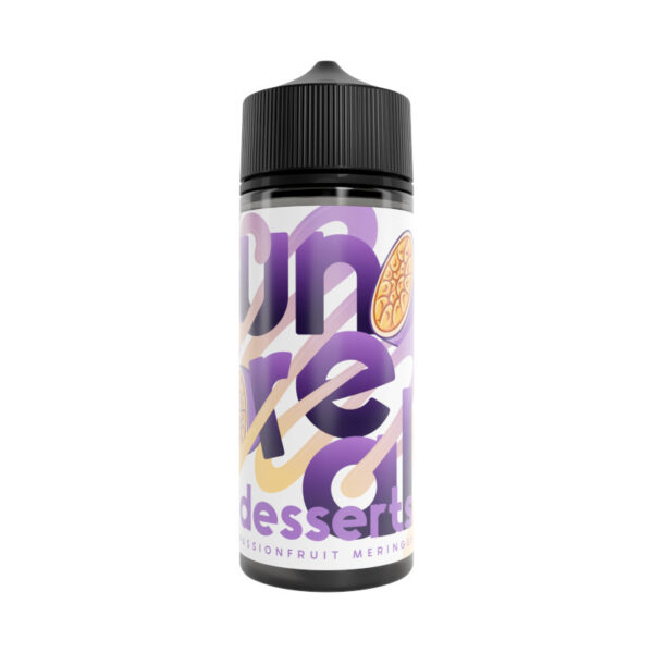 Available At Dispergo Vaping UK, Unreal Desserts Passionfruit Meringue Shortfill Full Of Flavour And Sweetness
