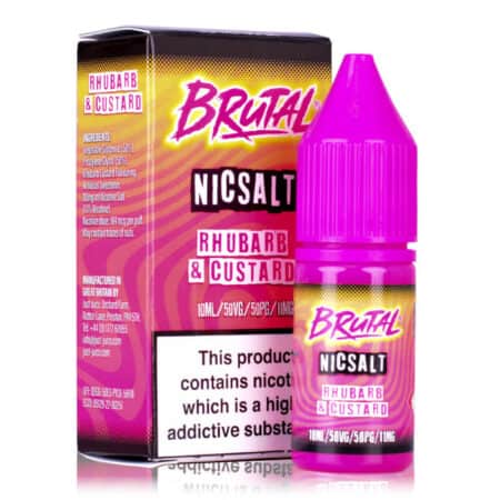 brutal-rhubarb-custard-nic-salt-11mg-uk Brutal Rhubarb and Custard 10ml nic salt eliquid now available at Dispergo Vaping. Browse the entire range of Brutal by Nasty Juice at Dispergo Vaping.