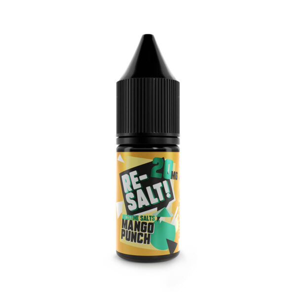 Nicotine salts mango punch 20mg in the re-salts range available at dispergo vaping uk