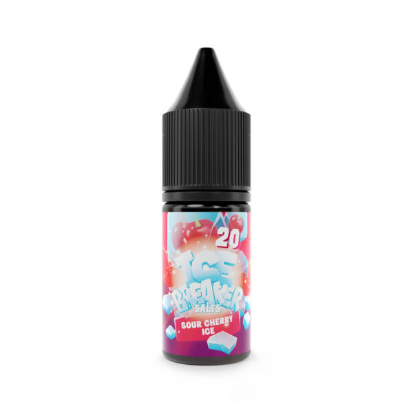 Sour Cherry Ice by Ice Breaker Nicotine Salt E-liquid, now available at Dispergo Vaping