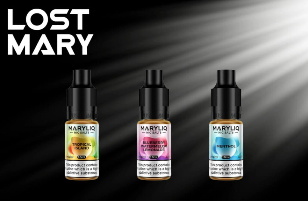 Introducing Lost Mary's Maryliq Nicotine Salts, now available at Dispergo Vaping UK